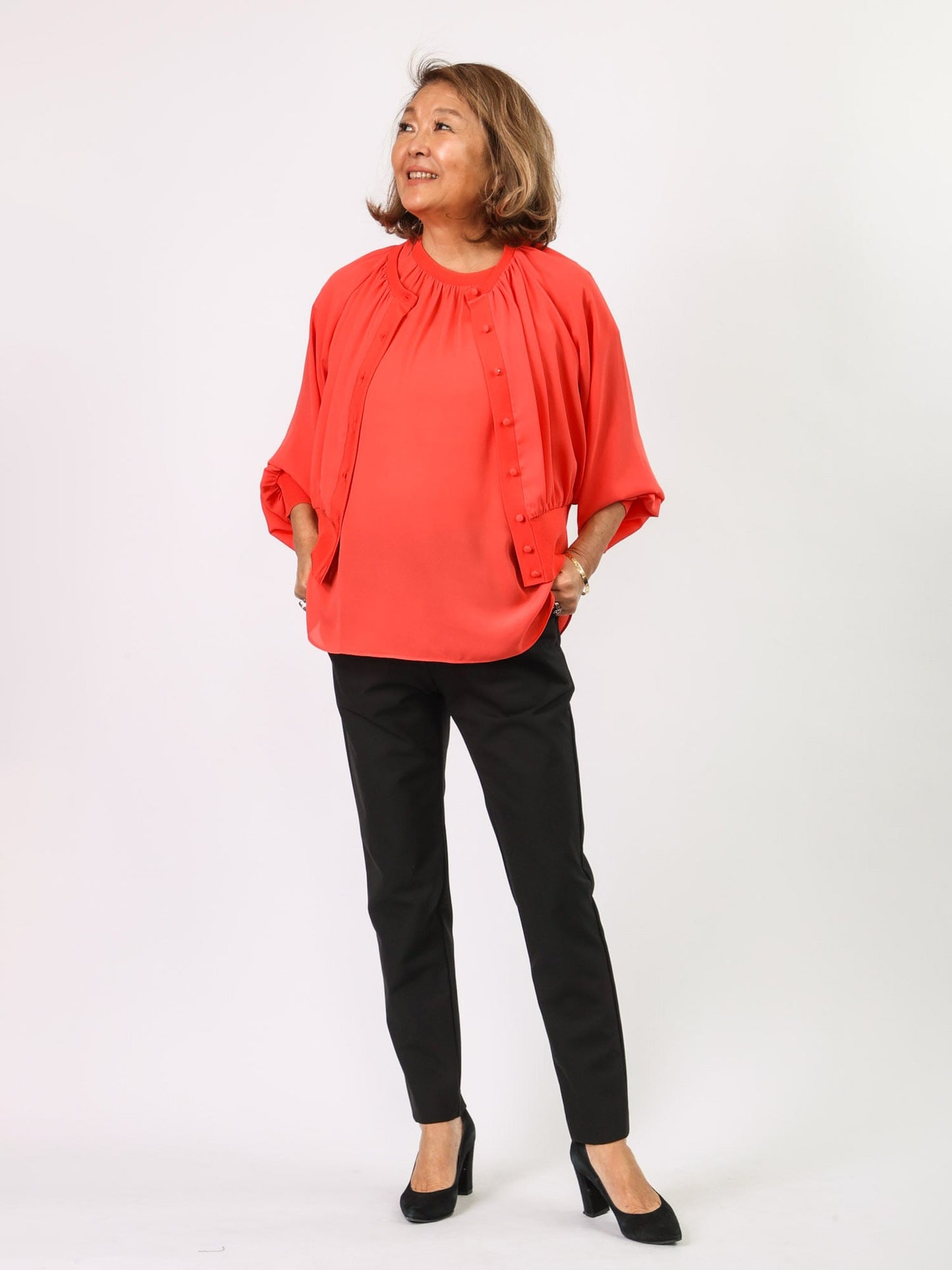 ジョーゼットカーディガン(BRAHMIN)