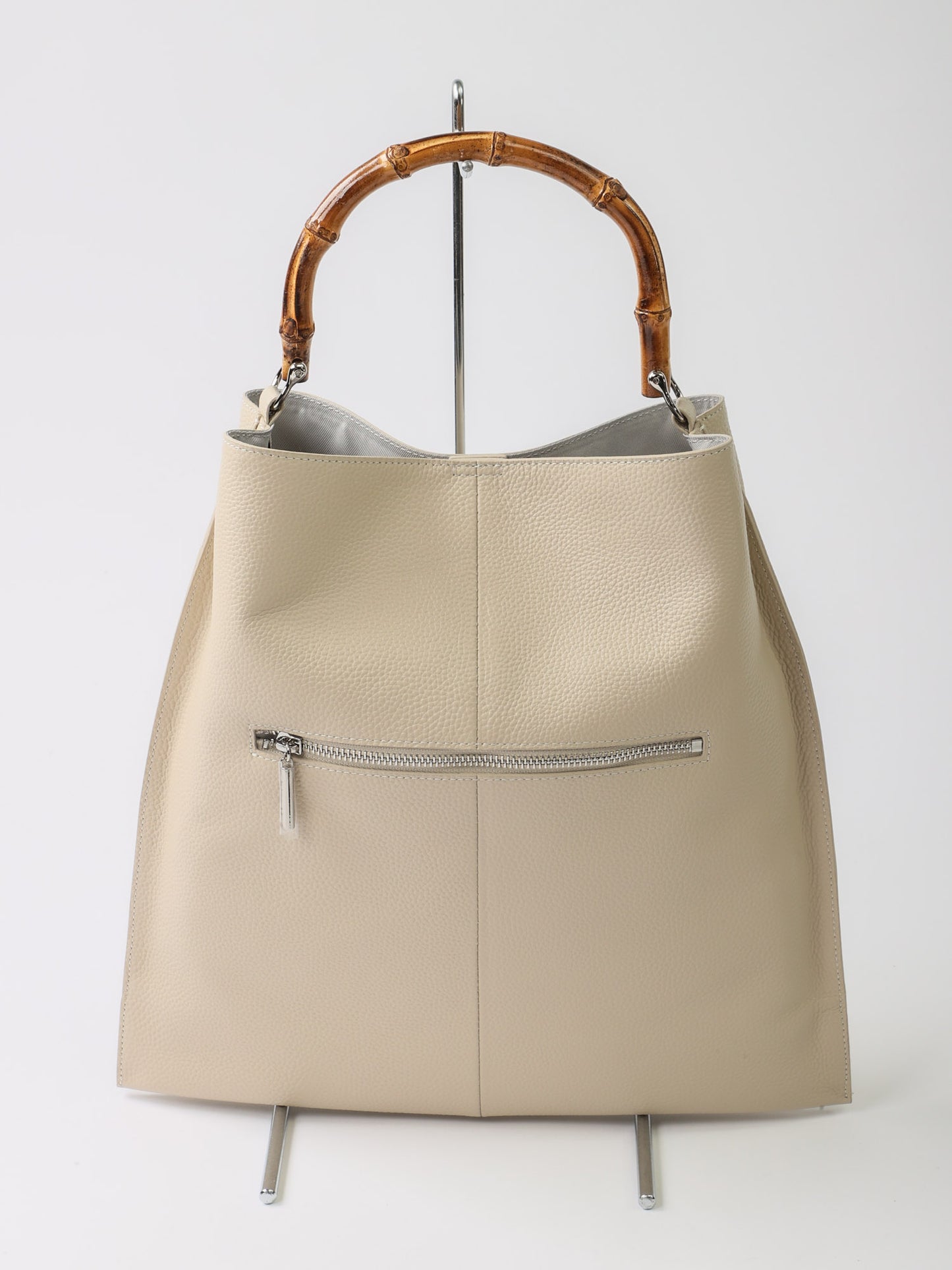 持ち手バンブーレザーバッグ（BRAHMIN)