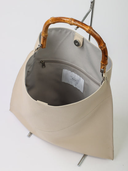 持ち手バンブーレザーバッグ（BRAHMIN)