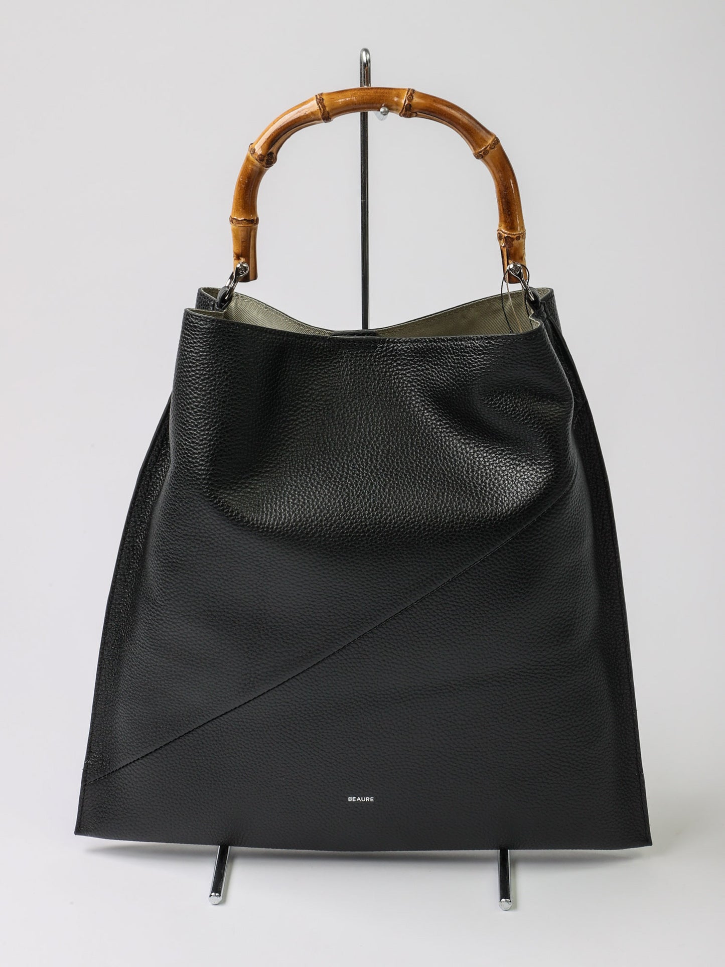 持ち手バンブーレザーバッグ（BRAHMIN)