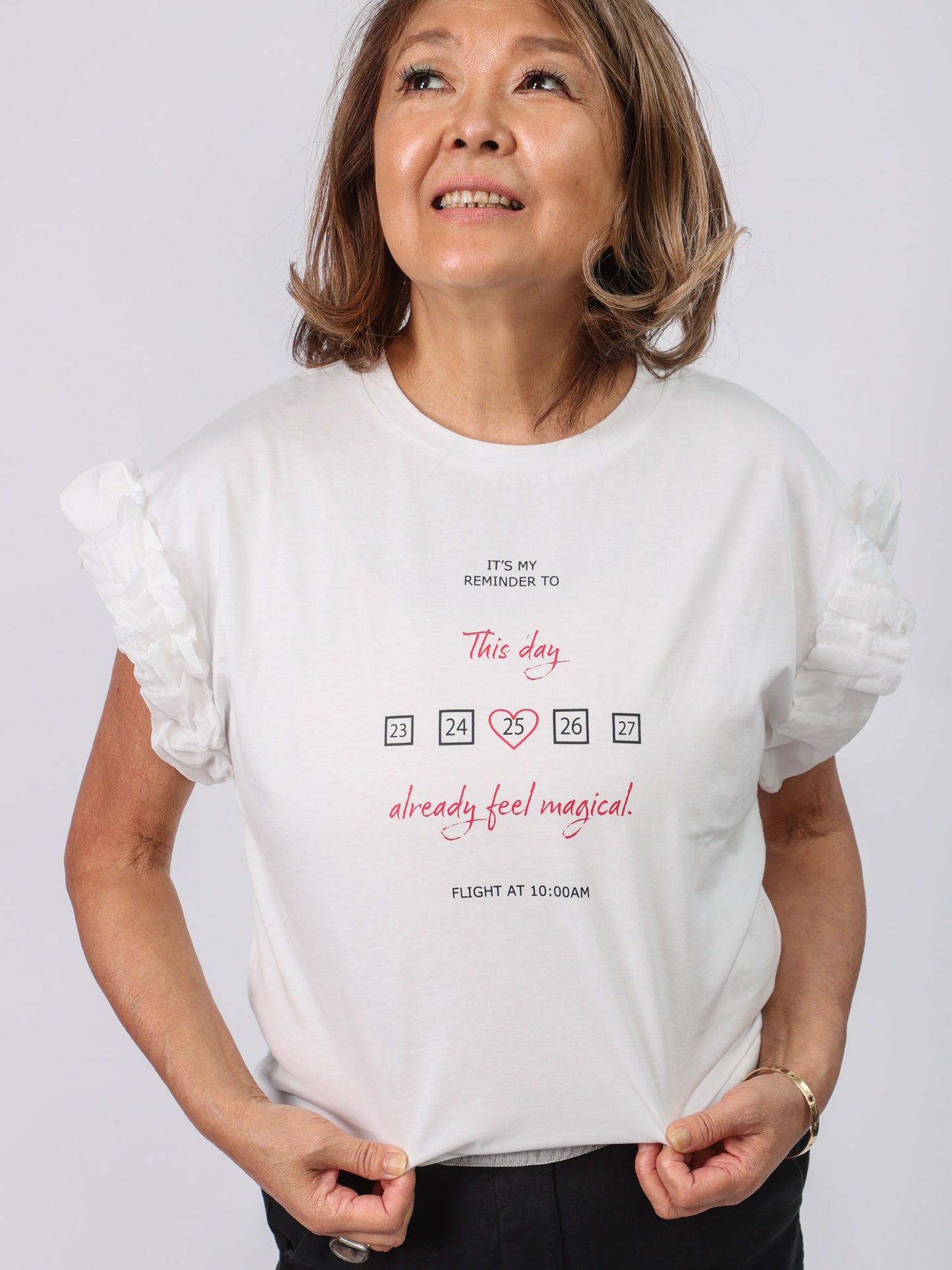 袖フリルTシャツ（BEATRICE)