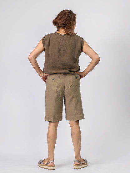 リネンハーフパンツ(Hartford)