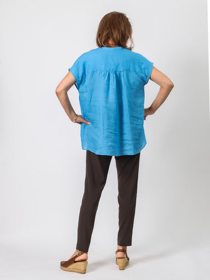 フロントフリルブラウス（BRAHMIN)