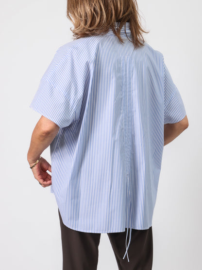 ブロード素材ドロストシャツ（BRAHMIN）