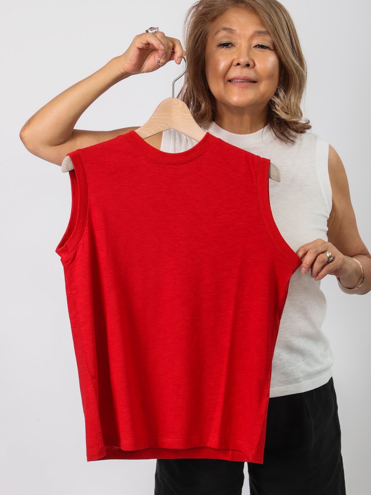 シアーノースリーブTシャツ（BRAHMIN）