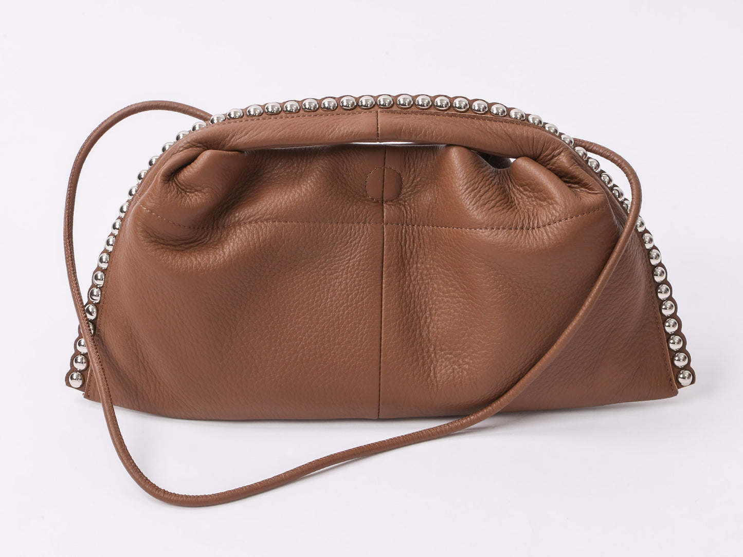 スタッズ付きレザーバッグ（BRAHMIN)