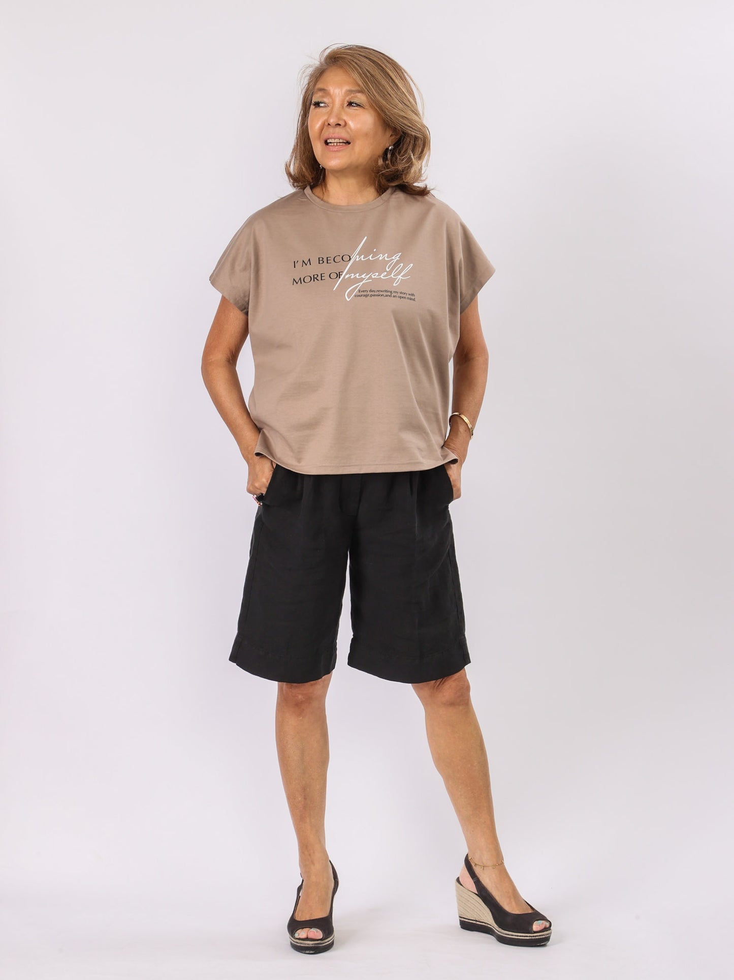フレンチスリーブロゴTシャツ（Mylanka）