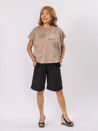 フレンチスリーブロゴTシャツ（Mylanka）