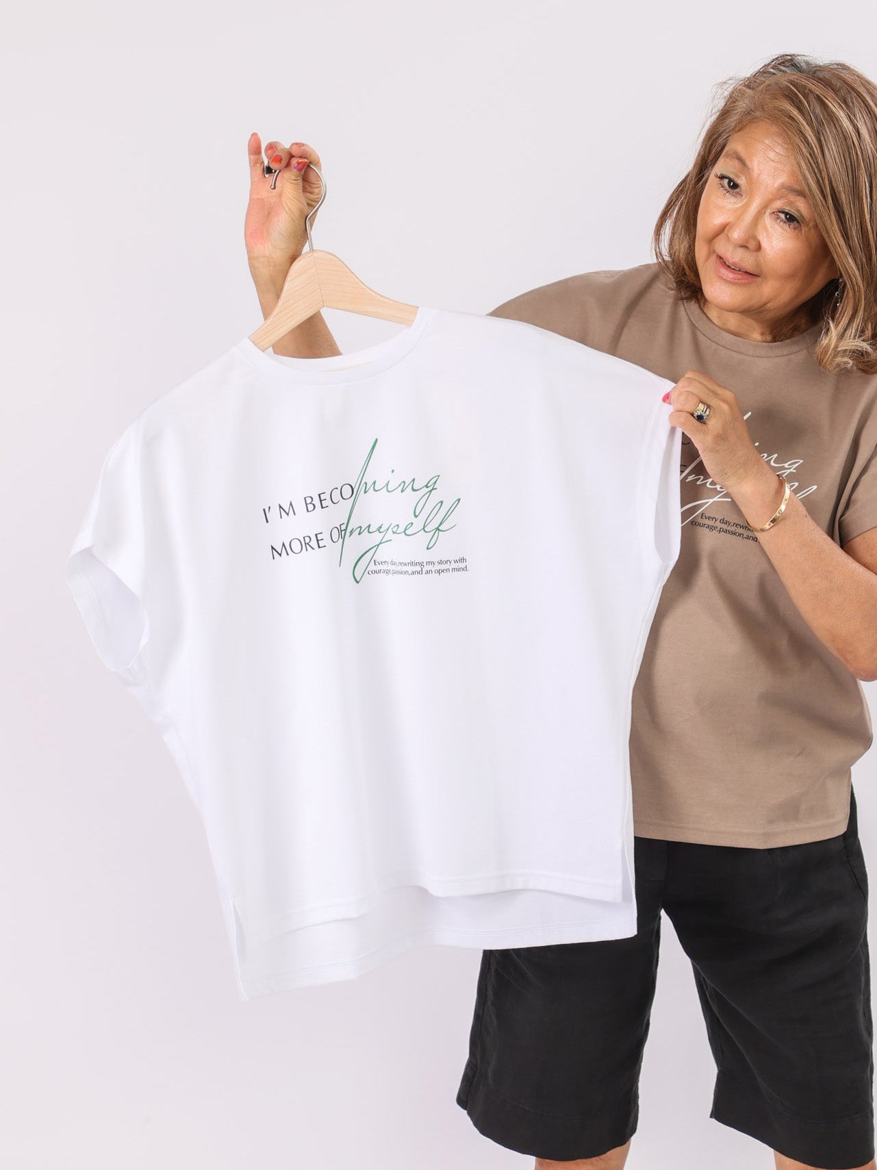 フレンチスリーブロゴTシャツ（Mylanka）