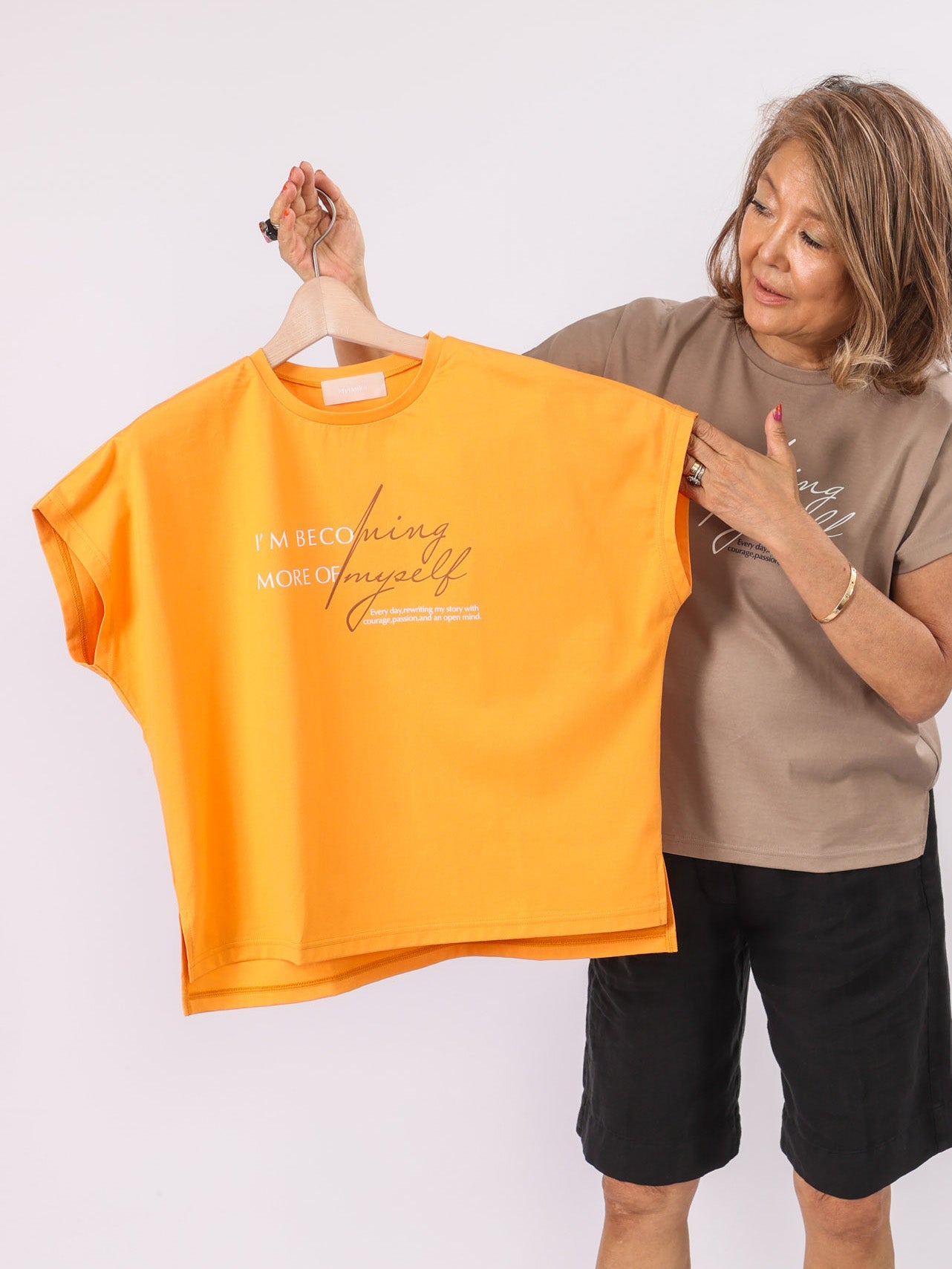 フレンチスリーブロゴTシャツ（Mylanka）